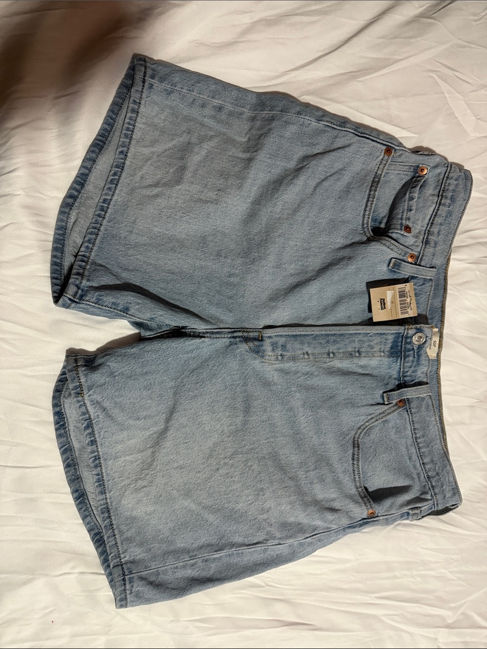 Levi's Light Blue Denim Jean Shorts